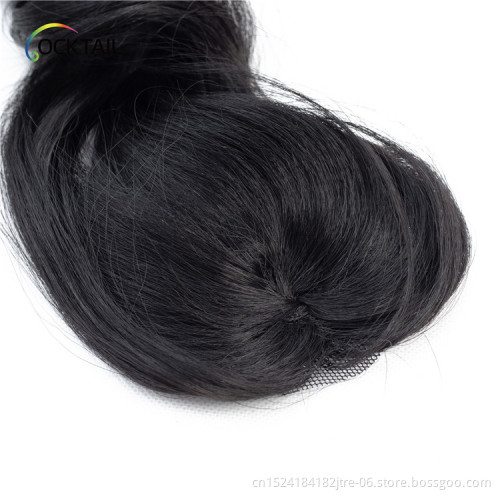 Imported japanese fiber angels hair synthetic weaves, black elegant korea heat resistant fiber synthetic hair weave in stock